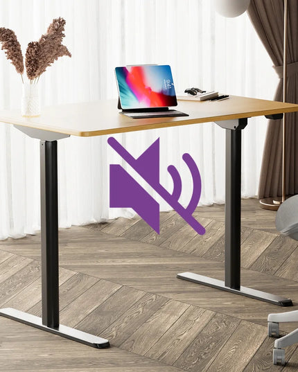Mažas elektrinis rašomasis stalas 100x60cm Spacetronik, reguliuojamas darbui stovint