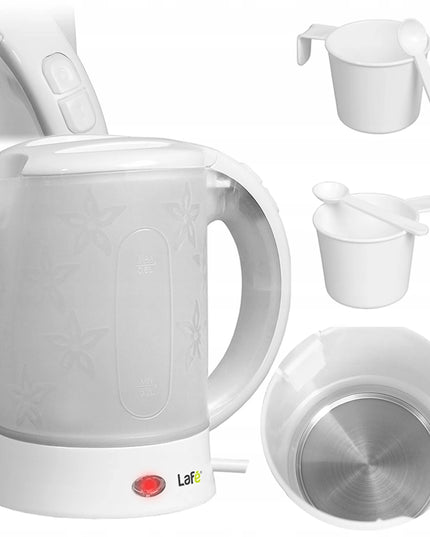 Mažas kelioninis elektrinis belaidis virdulys 600ml LAFE CEG-0010.1