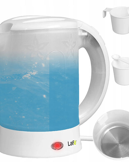 Mažas kelioninis elektrinis belaidis virdulys 600ml LAFE CEG-0010.1