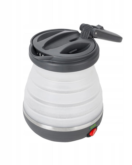 Mažas kelioninis elektrinis sulankstomas silikoninis virdulys 600ml 750W su krepšeliu