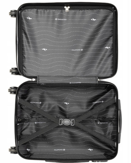 Mažas lagaminas rankiniam bagažui Zagatto 55x40x20 Ryanair – kietas ABS lagaminas su 4 ratukais ir užraktu