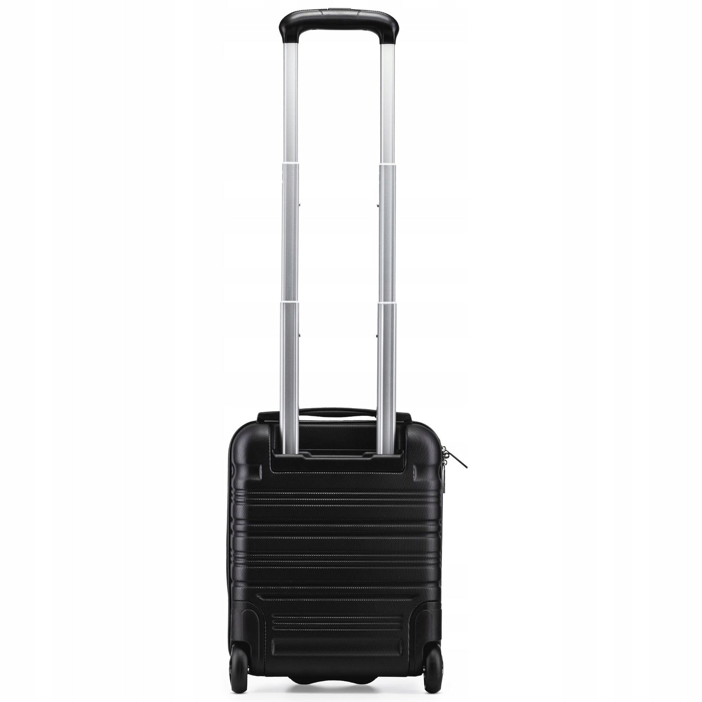 Mažas lagaminas su ratukais 40x30x20 cm rankinis bagažas lėktuvui WizzAir Ryanair kelioninis kietas lagaminas ABS plastikas juodas Zagatto ZG508