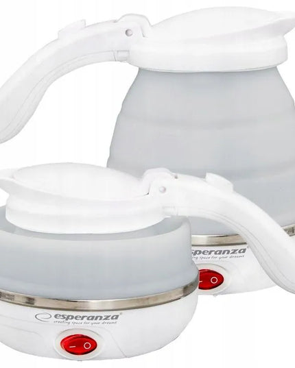 Mažas sulankstomas silikoninis kelioninis elektrinis virdulys Esperanza, 0,5 l, 750 W