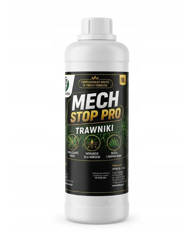 MECH STOP PRO TRAWNIKI profesionalus preparatas samanoms naikinti 1l