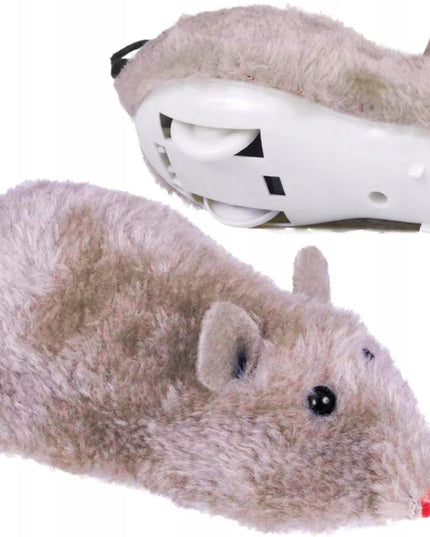 Mechaninė prisukama pelytė – žaislas vaikams ir katėms