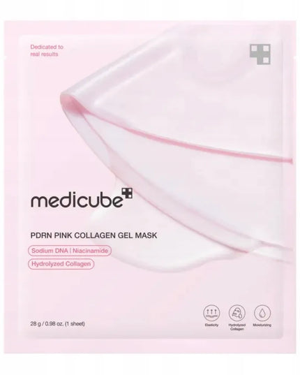 Medicube PDRN Pink Collagen Jelly Gel Mask kolageninė hidrogelinė kaukė, 4 vnt.