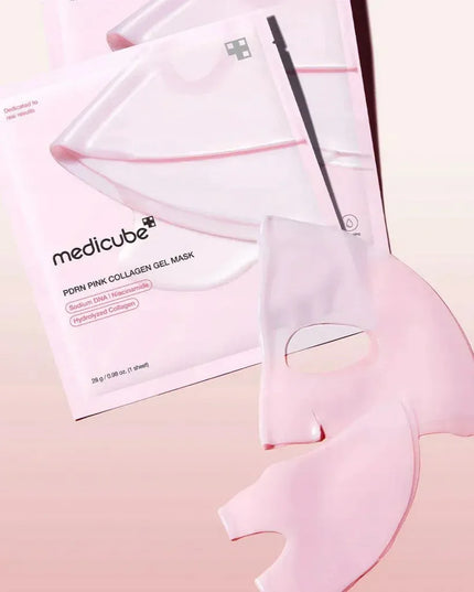 Medicube PDRN Pink Collagen Jelly Gel Mask kolageninė hidrogelinė kaukė, 4 vnt.