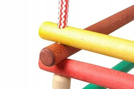 Medinės vaikiškos sūpynės - tinka naudoti namuose ir lauke