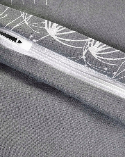 Medvilninė patalynė 160x200 natūrali 100% medvilnė pienės tamsiai pilka