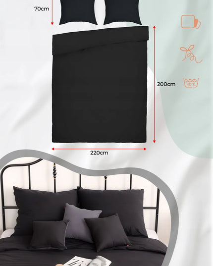 Medvilninės patalynės komplektas 200x220 + 2 užvalkalai pagalvėms 70x80 – 100% medvilnė