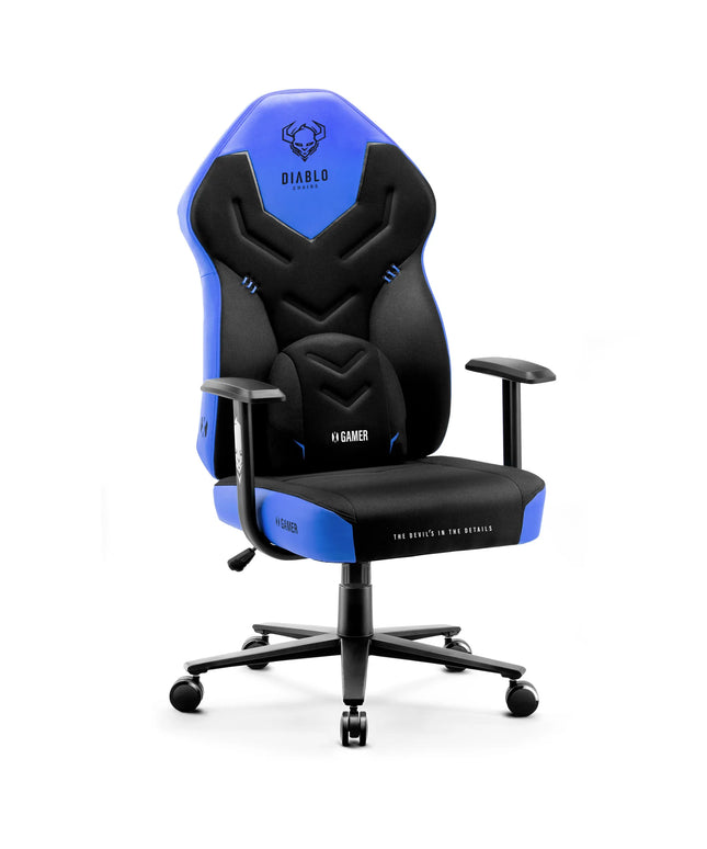 Medžiaginė žaidimų kėdė Diablo X-Gamer 2.0 Normal Size Cool Water