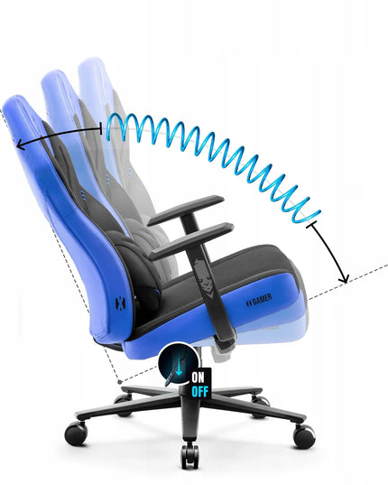 Medžiaginė žaidimų kėdė Diablo X-Gamer 2.0 Normal Size Cool Water