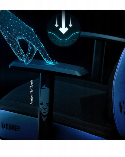 Medžiaginė žaidimų kėdė Diablo X-Gamer 2.0 Normal Size Cool Water