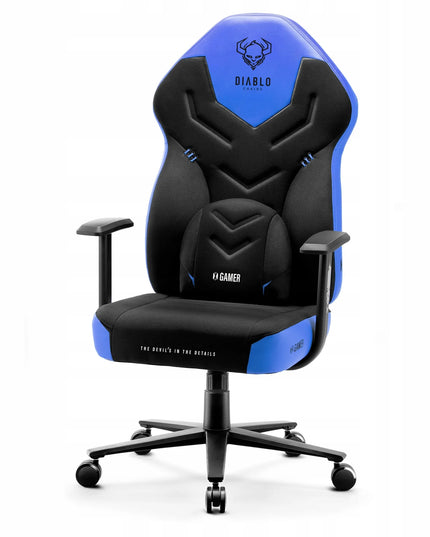 Medžiaginė žaidimų kėdė Diablo X-Gamer 2.0 Normal Size Cool Water