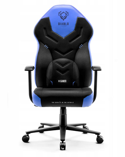 Medžiaginė žaidimų kėdė Diablo X-Gamer 2.0 Normal Size Cool Water