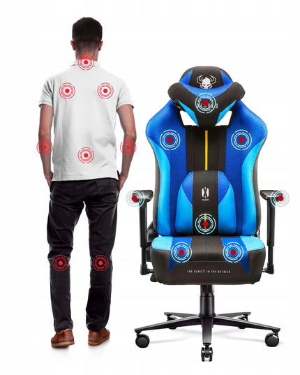 Medžiaginė žaidimų kėdė DIABLO X-Player 2.0 Normal Size Frost Black