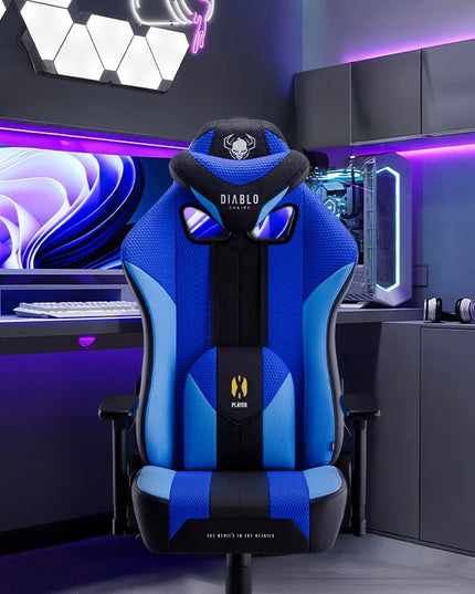 Medžiaginė žaidimų kėdė DIABLO X-Player 2.0 Normal Size Frost Black