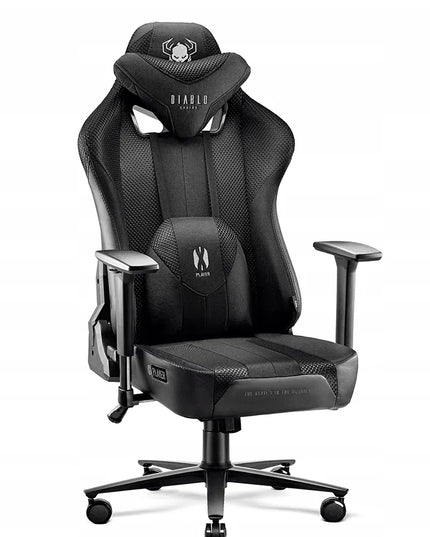 Medžiaginė žaidimų kėdė DIABLO X-Player 2.0 Normal Size: juoda