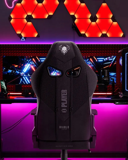 Medžiaginė žaidimų kėdė DIABLO X-Player 2.0 Normal Size: juoda