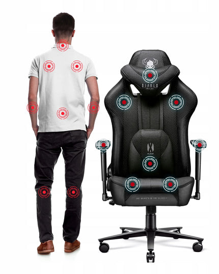 Medžiaginė žaidimų kėdė DIABLO X-Player 2.0 Normal Size: juoda