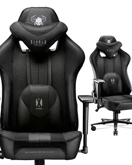 Medžiaginė žaidimų kėdė DIABLO X-Player 2.0 Normal Size: juoda