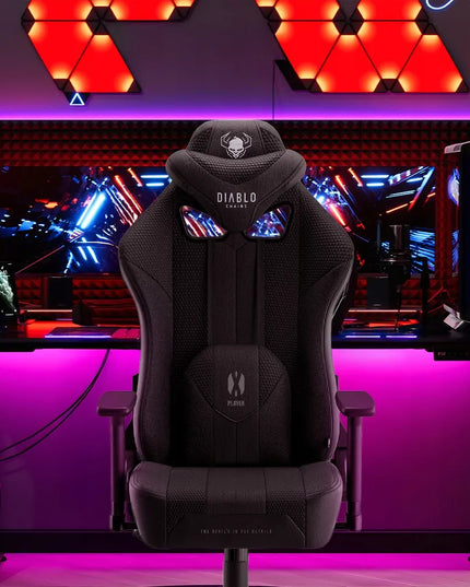 Medžiaginė žaidimų kėdė DIABLO X-Player 2.0 Normal Size: juoda
