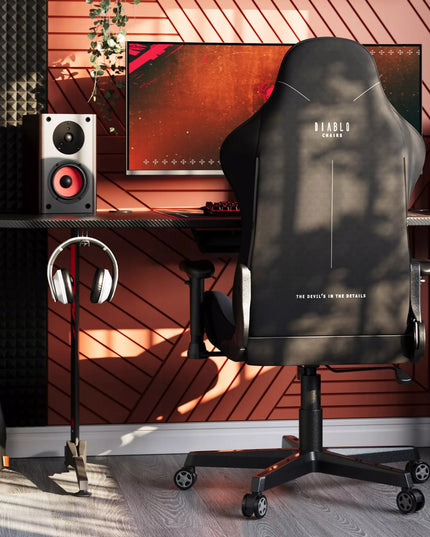 Medžiaginė žaidimų kėdė DIABLO X-STARTER, pilka