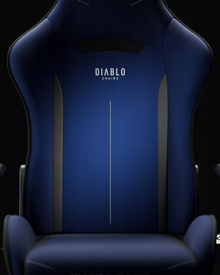 Medžiaginė žaidimų kėdė Diablo X-STARTER tamsiai mėlyna
