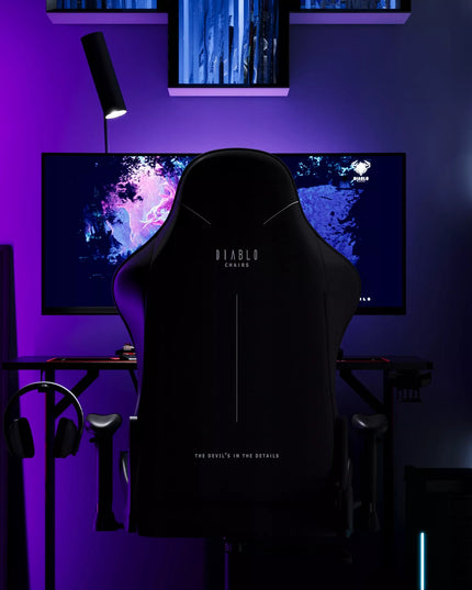 Medžiaginė žaidimų kėdė Diablo X-STARTER tamsiai mėlyna