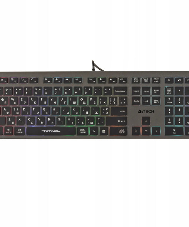Membraninė klaviatūra A4TECH FSTYLER FX60H su neoniniu apšvietimu