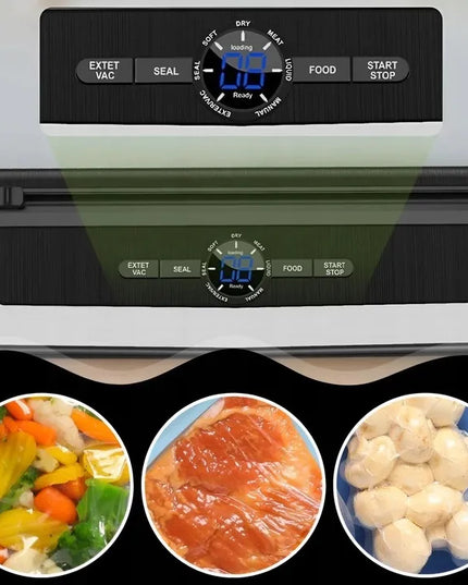 MEMFLOW vakuuminis maisto pakuotojas, 135W, 7 režimai, komplektas su maišeliais