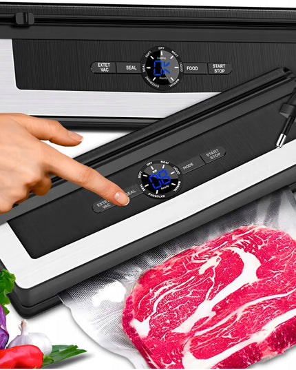 MEMFLOW vakuuminis maisto pakuotojas, 135W, 7 režimai, komplektas su maišeliais