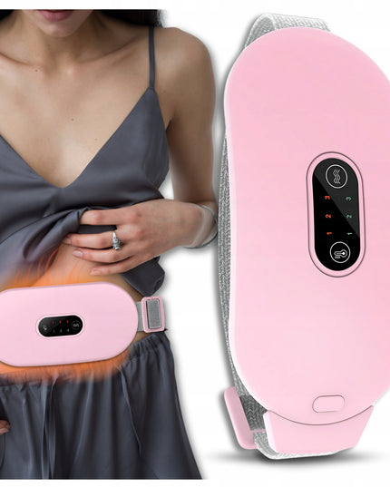 Šildantis menstruacijų diržas su masažo funkcija, skausmo malšinimui pilvo, nugaros ir juosmens srityje