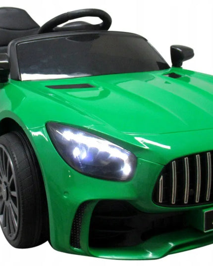Mercedes GTR-S žalias, minkšti EVA ratai, minkšta sėdynė, licencijuotas