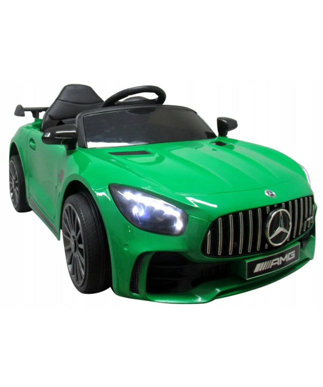 Mercedes GTR-S žalias, minkšti EVA ratai, minkšta sėdynė, licencijuotas