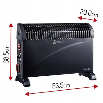 Mesko MS 7741B elektrinis konvektorinis šildytuvas 2000W su laikmačiu