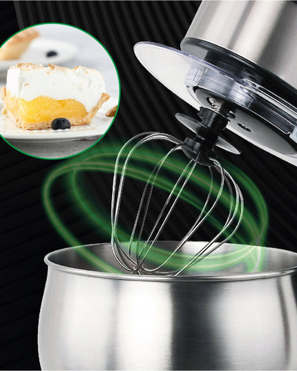 Mesko planetarinis virtuvės kombainas su LCD ekranu 2000W – 5L dubuo, 3 antgaliai, 7 greičiai, pakeliama galva