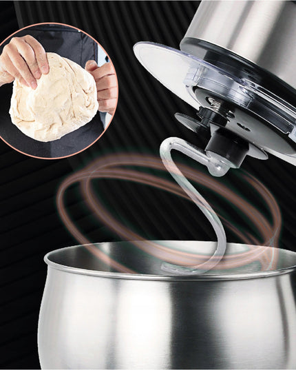 Mesko planetarinis virtuvės kombainas su LCD ekranu 2000W – 5L dubuo, 3 antgaliai, 7 greičiai, pakeliama galva