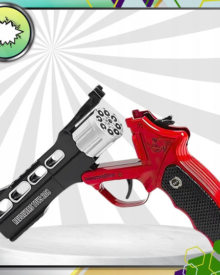 Metalinis Kapiszoninis Revolveris Bang Gun 360 Šūvių Rinkinys – Vaikams ir Kolekcionieriams