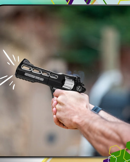Metalinis Kapiszoninis Revolveris Bang Gun 360 Šūvių Rinkinys – Vaikams ir Kolekcionieriams