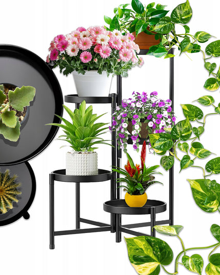 5 lygių metalinis gėlių stovas GALAXIA 82 x 48 x 48 cm
