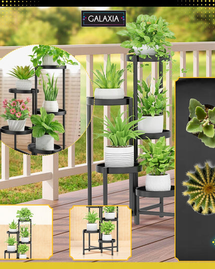 5 lygių metalinis gėlių stovas GALAXIA 82 x 48 x 48 cm