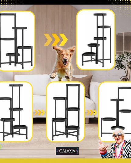 5 lygių metalinis gėlių stovas GALAXIA 82 x 48 x 48 cm