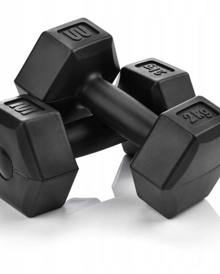 Meteor hanteliai, rinkinys 2x2kg, fitnesas, jėgos treniruotės