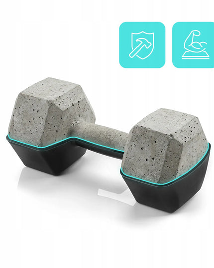 Meteor hanteliai, svarmenys, bituminių hantelių rinkinys 2x3kg, fitnesui ir sporto salei