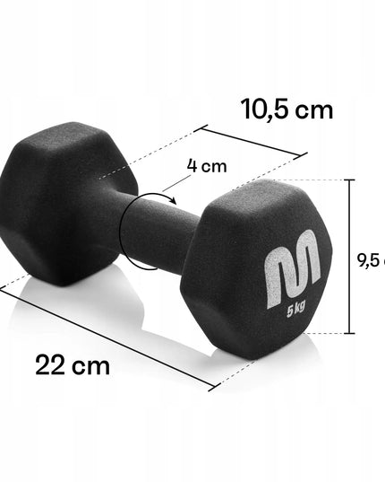 Meteor ketauniai svarmenys 2x5 kg, fitneso ir jėgos treniruočių rinkinys