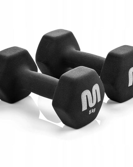Meteor ketauniai svarmenys 2x5 kg, fitneso ir jėgos treniruočių rinkinys