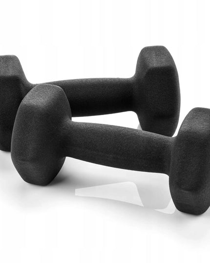 Meteor ketaus svarmenys, 2x2kg, fitness hanteliai, 2 vienetų rinkinys