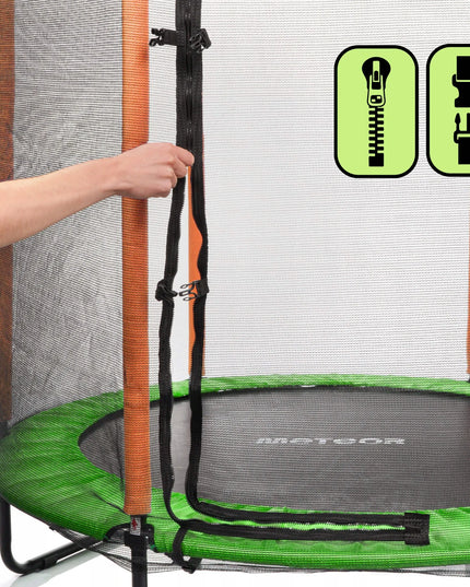 "Meteor" mini batutas vaikams 140 cm (4,5 pėdos) su apsauginiu tinklu