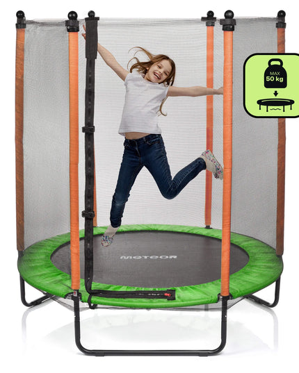 "Meteor" mini batutas vaikams 140 cm (4,5 pėdos) su apsauginiu tinklu